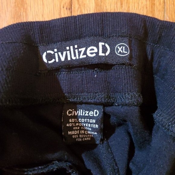 Civilized Men's Soft Sweatpants jogger size XL Muticolor Color block - Picture 7 of 9